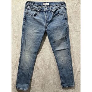 Signature Levi Strauss Mens Size‎ 34x32 Slim Blue Denim Straight Stretch